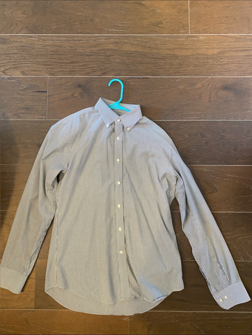 Uniqlo Oxford Striped Slim Fit Button Down Shirt